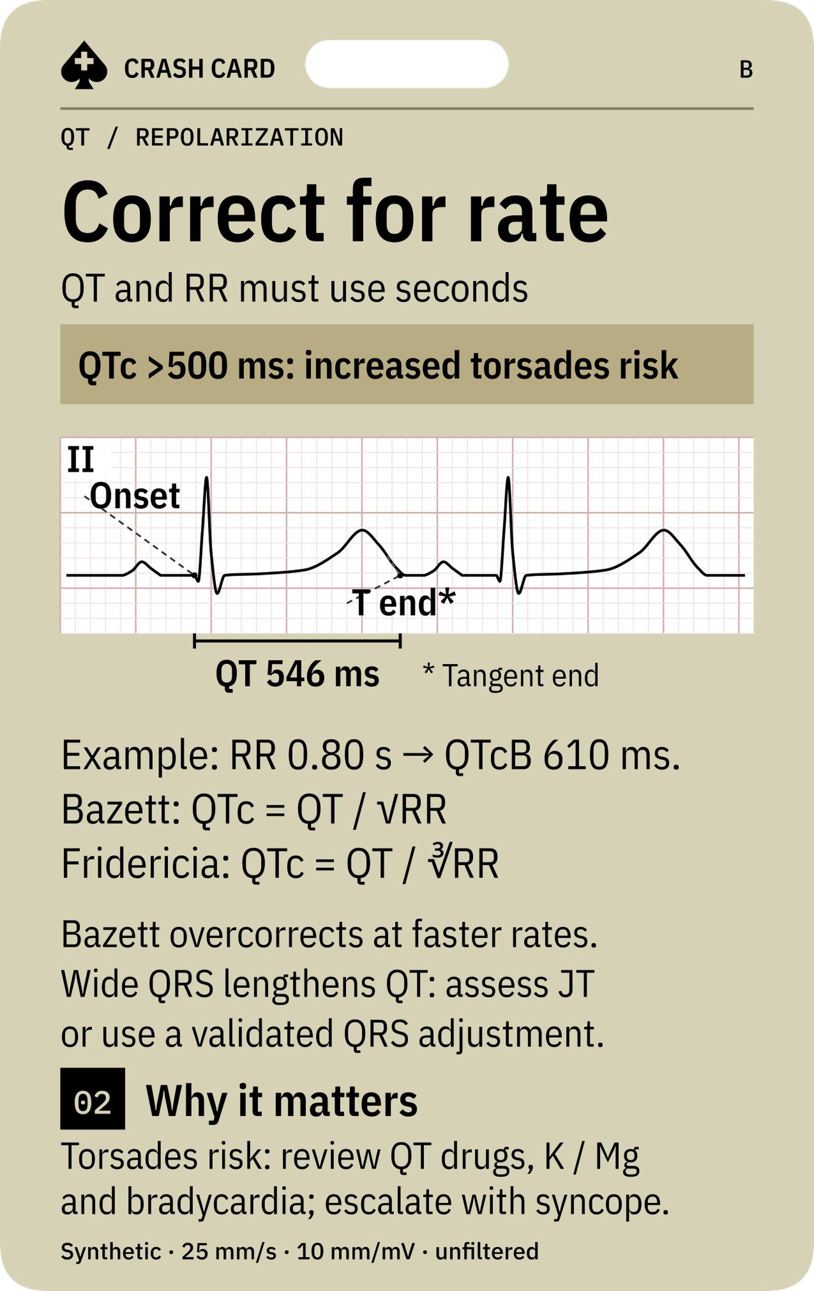 QT & Repolarization — back: Why QT assessment identifies torsades risk