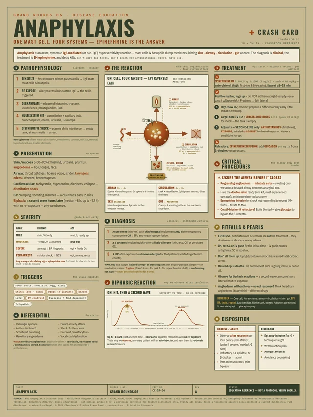 Anaphylaxis poster